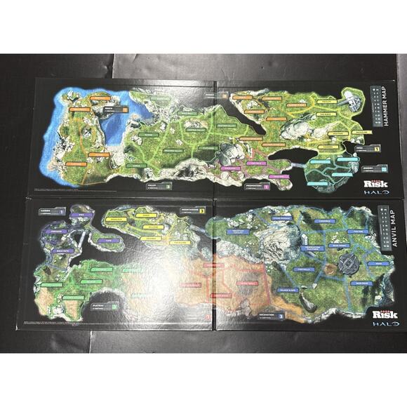 Risk Halo Legendary Edition Board Game Hasbro Strategy War 2012 100% Complete - Picture 4 of 11
